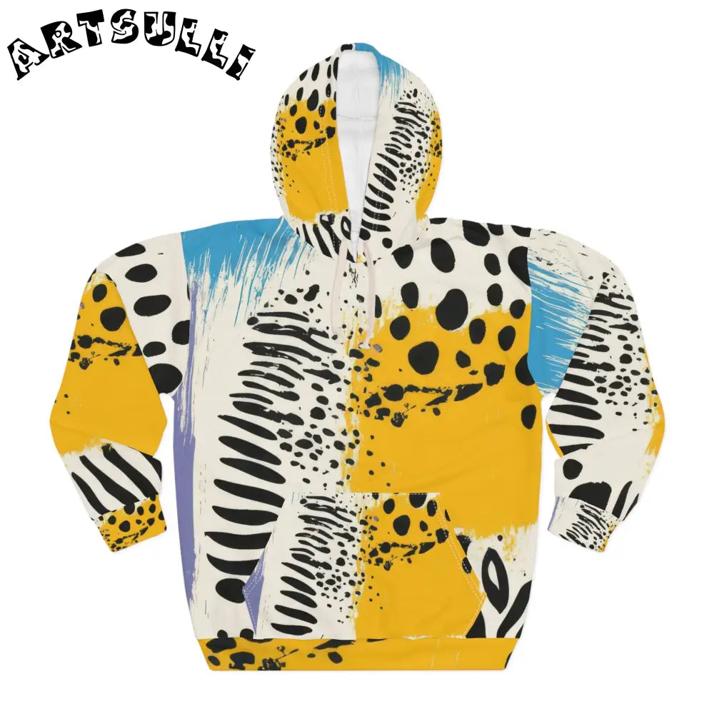 JAKKOUTTHEBXX Rae Zebra Rhapsody Unisex Pullover Hoodie (AOP)