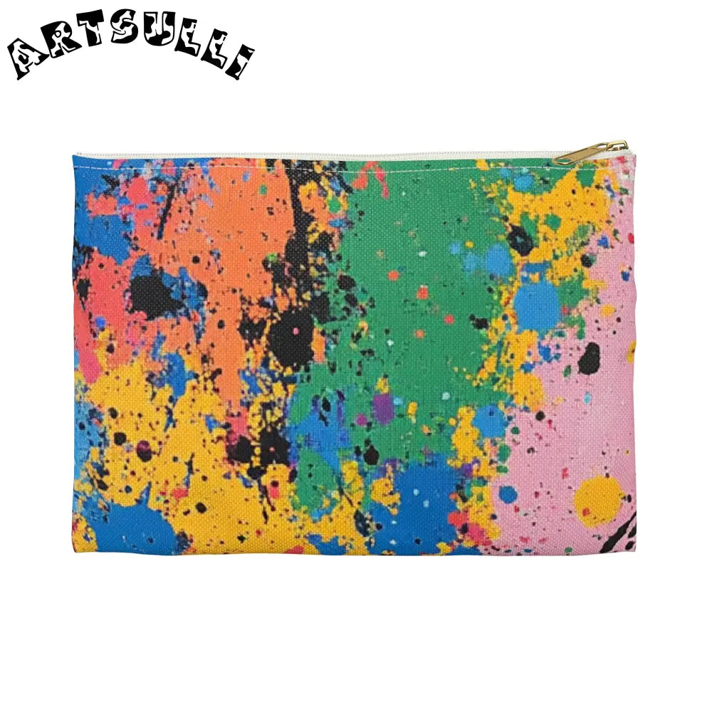 JAKKOUTTHEBXX The Colors Of Paint Splatter Accessory Pouch