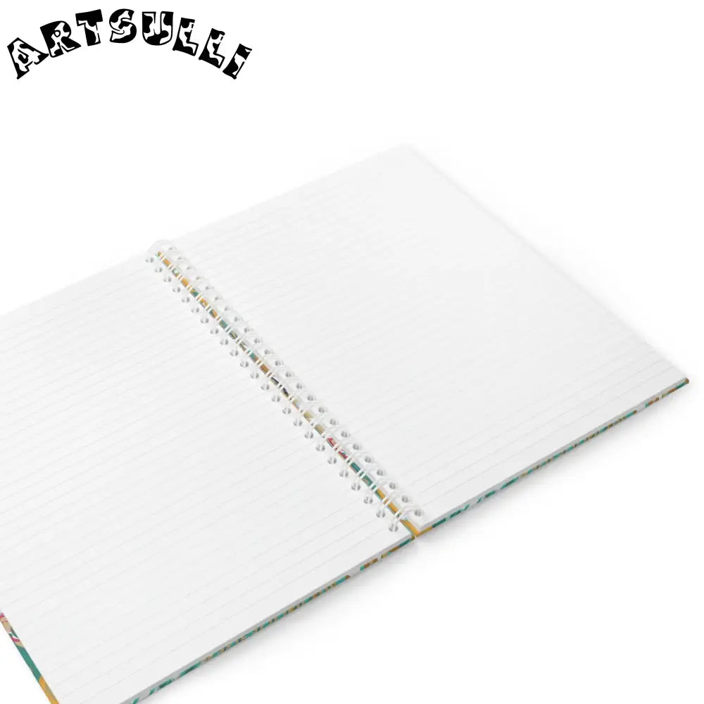 JAKKOUTTHEBXX Tropical Jungle Tigers Brown and Green Spiral Notebook