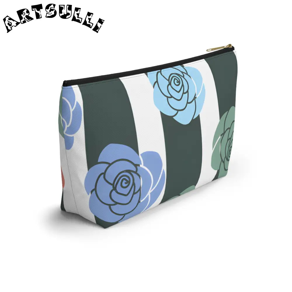 JAKKOUTTHEBXX Stripes x Roses Black and White Accessory Pouch w