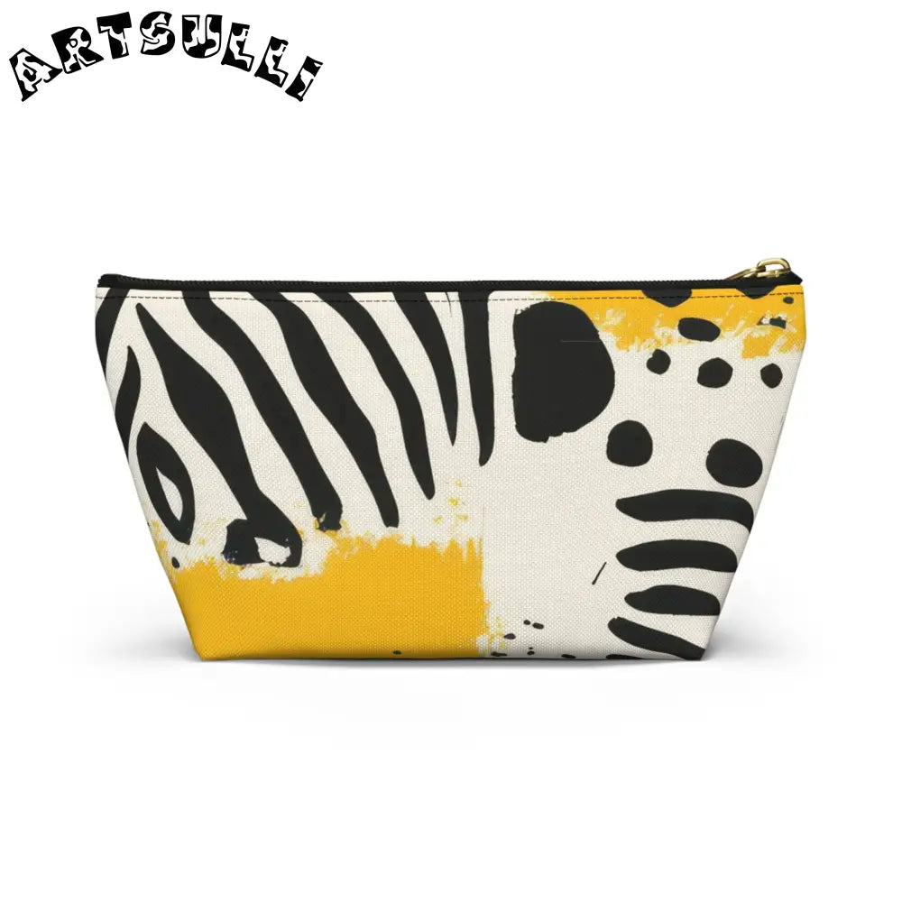 JAKKOUTTHEBXX Rae Zebra Rhapsody Accessory Pouch w T-bottom