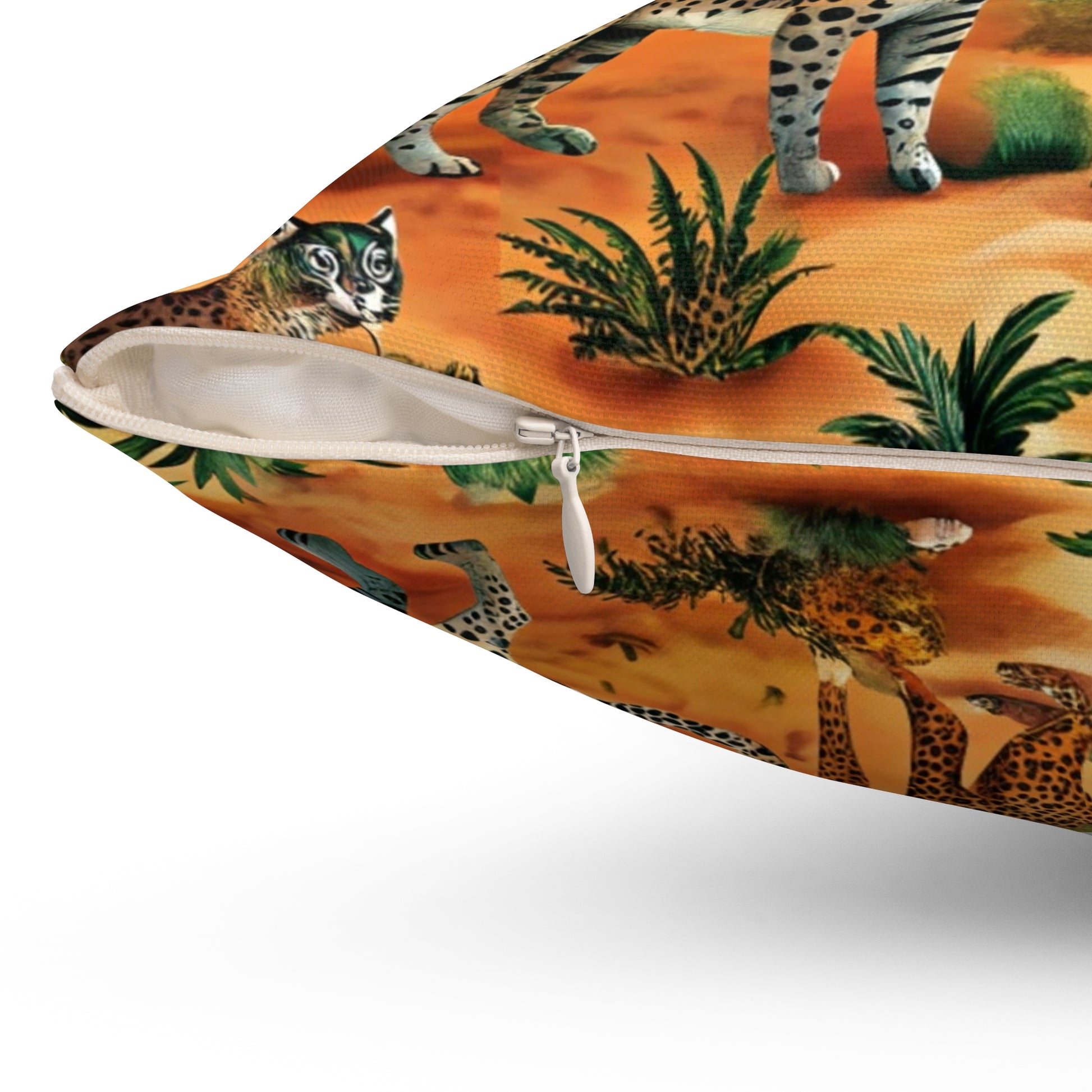 African Savannah Spun Polyester Square Pillow, Artsulli - Art is Long, Life is Short, Home Decor, , , , , , , 