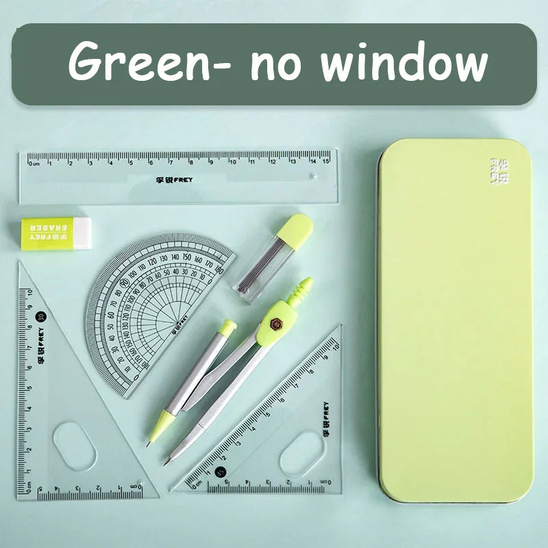 Buy The Best By Artsulli - Art is Long Life Short - 7 Pcs/set Mathematical Rulers Set Multi-function Professional Compass Ruler Drawing