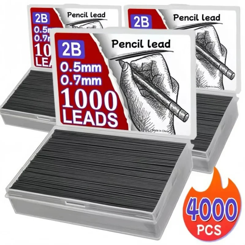 Buy The Best By Artsulli - Art is Long Life Short - Large Capacity Pencil Lead 0.5 0.7 2B Refills Replaceable Mechanical Student Drawing