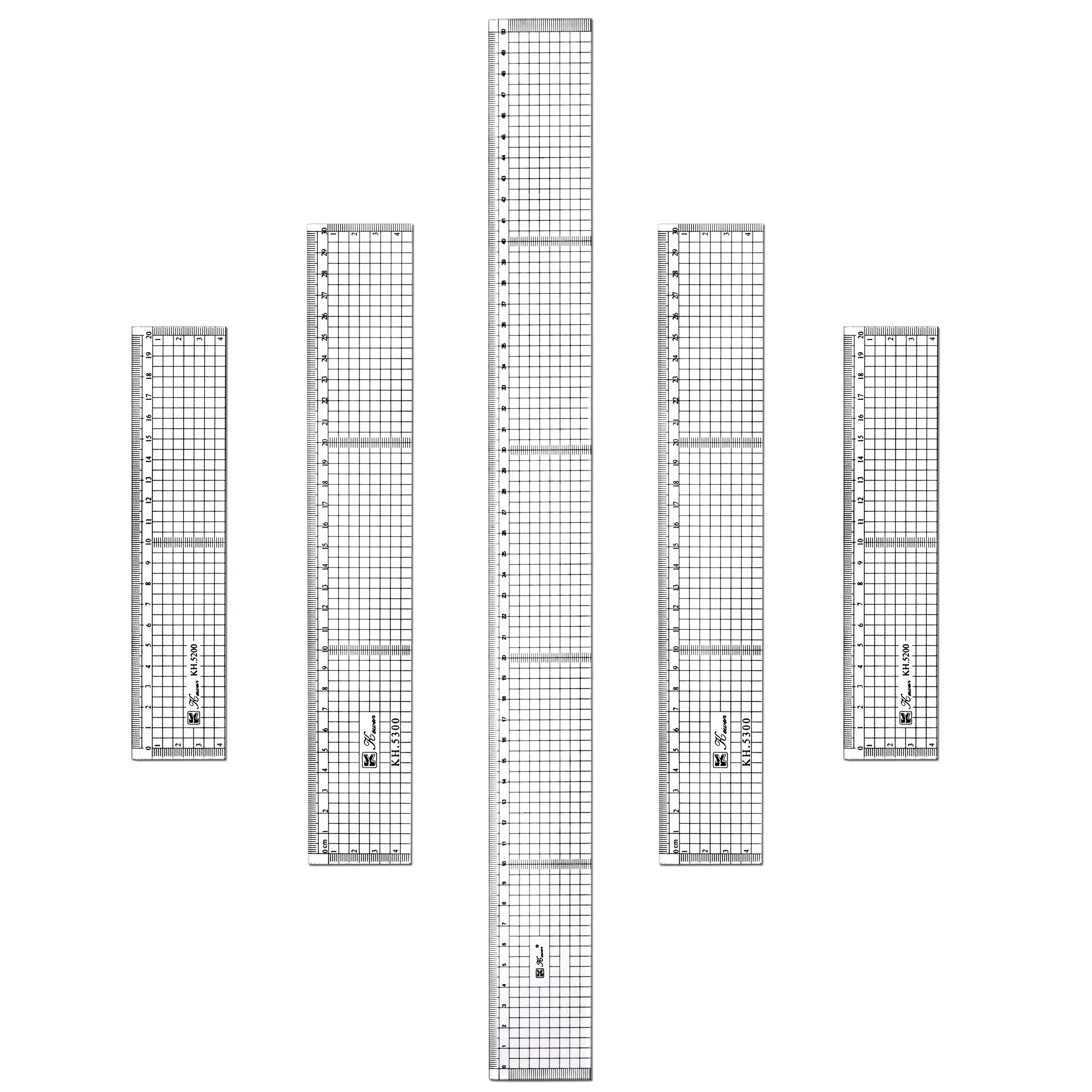 Buy The Best By Artsulli - Art is Long Life Short - Transparent Ruler Board 20 30 50cm Students Writing Desk Pad PVC Grid Sewing Cutting