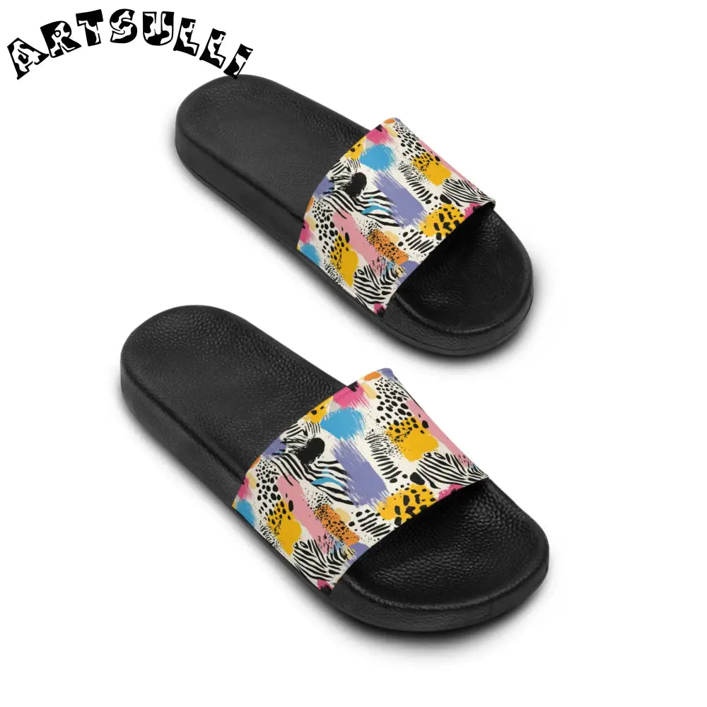 JAKKOUTTHEBXX Rae Zebra Rhapsody II Men’s Slide Sandals