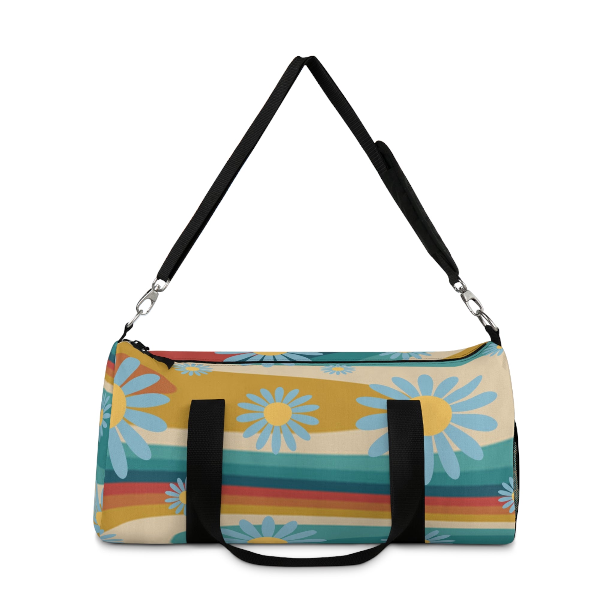 Psychedelic Floral Hills II Multi-Color Duffel Bag, Artsulli - Art is Long, Life is Short, Bags, , , , , , , 