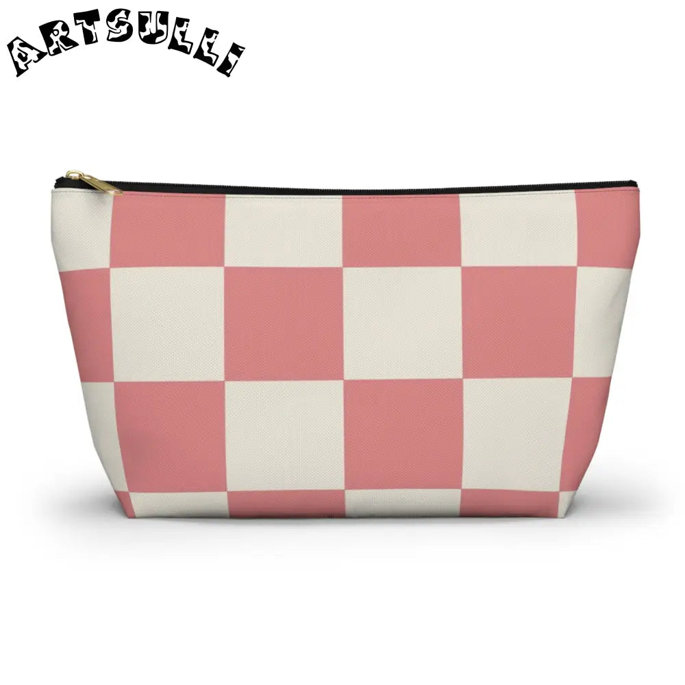 JAKKOUTTHEBXX Retro Checkered Grassland Sprites Accessory Pouch w
