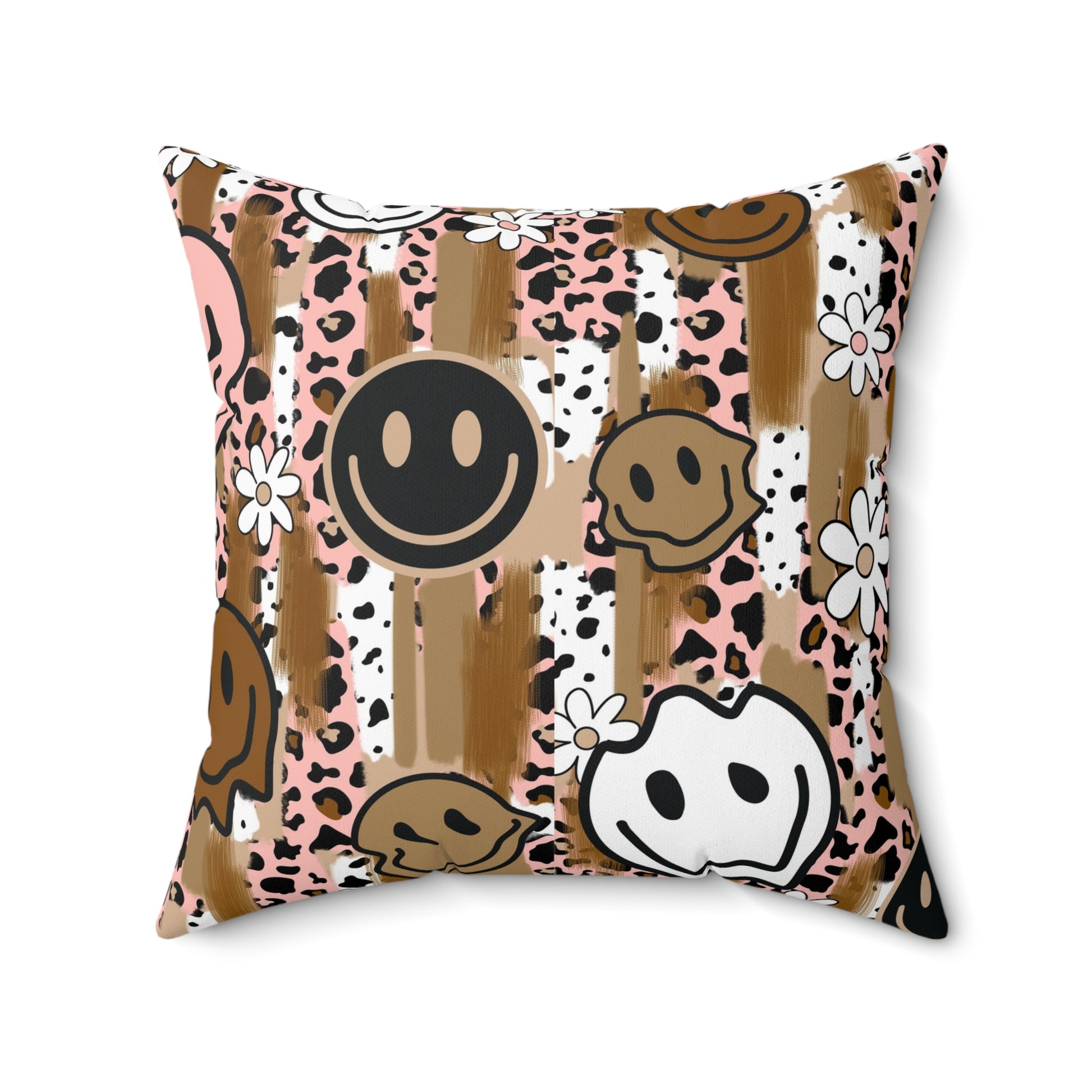 Sutfin Ghosts Pop Art Spun Polyester Square Pillow, Artsulli - Art is Long, Life is Short, Home Decor, Size, 20" × 20", , , , , 25237493276404613534