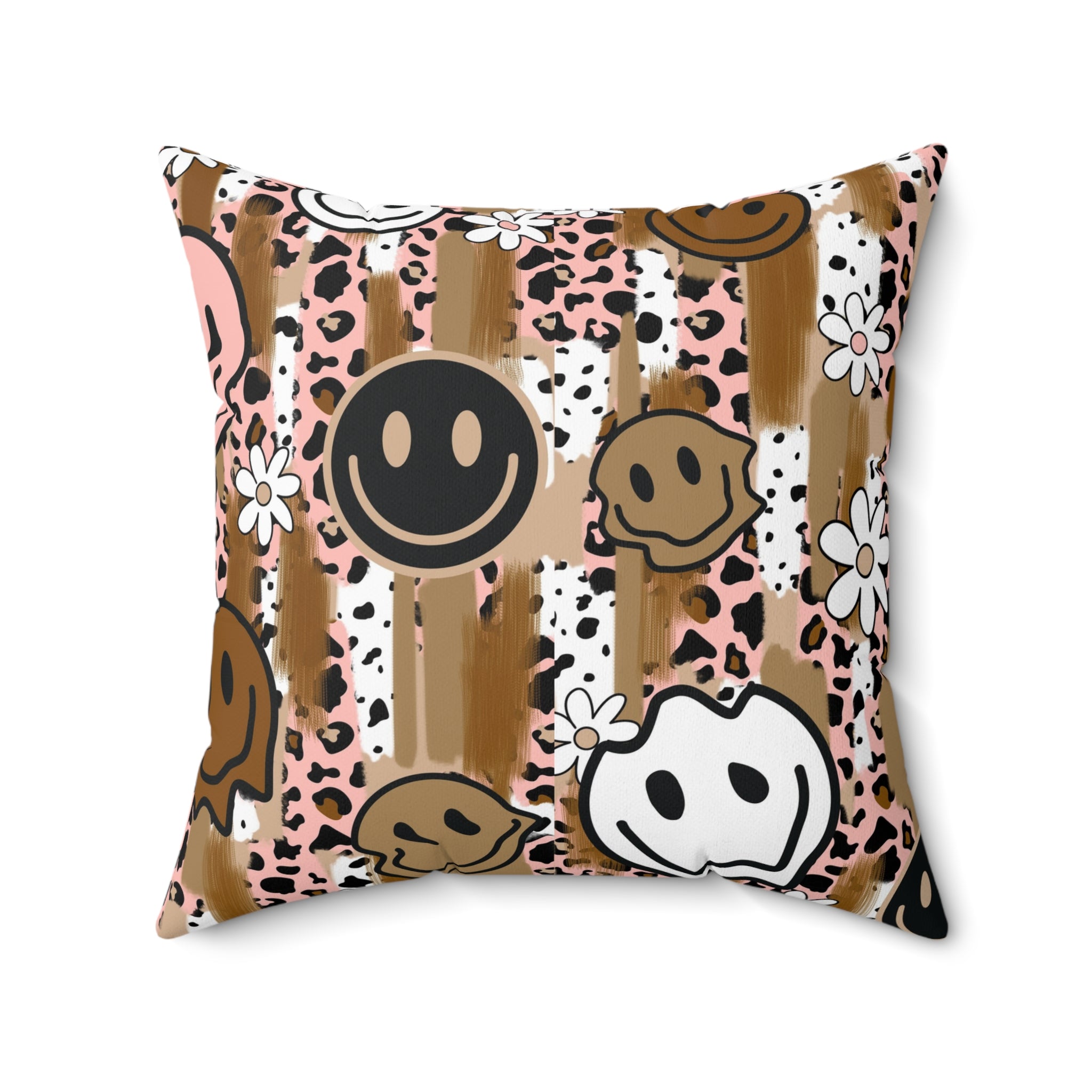 Sutfin Ghosts Pop Art Spun Polyester Square Pillow, Artsulli - Art is Long, Life is Short, Home Decor, Size, 20" × 20", , , , , 25237493276404613534