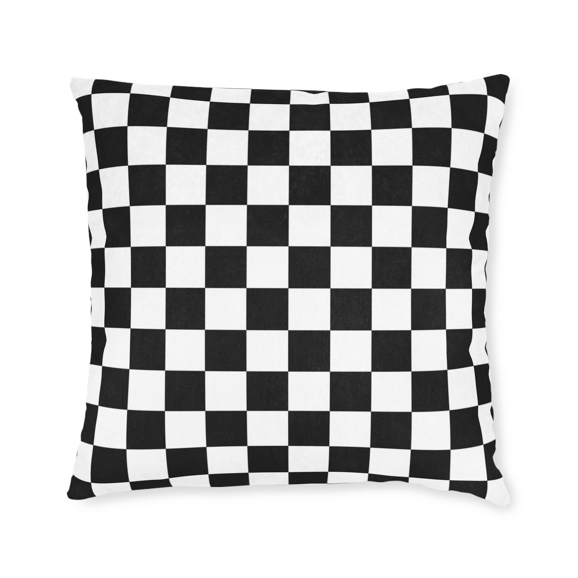Checkerboard White and Black Square Pillow, Artsulli - Art is Long, Life is Short, Home Decor, , , , , , , 