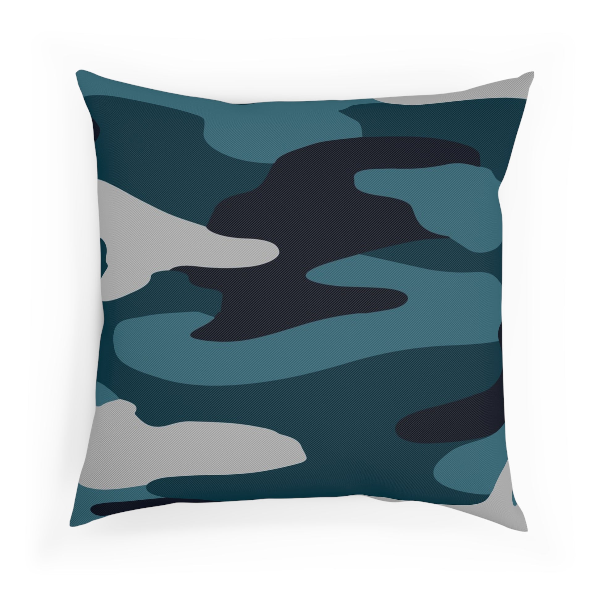 Blue Camouflage Cushion, Artsulli - Art is Long, Life is Short, Home Decor, , , , , , , 