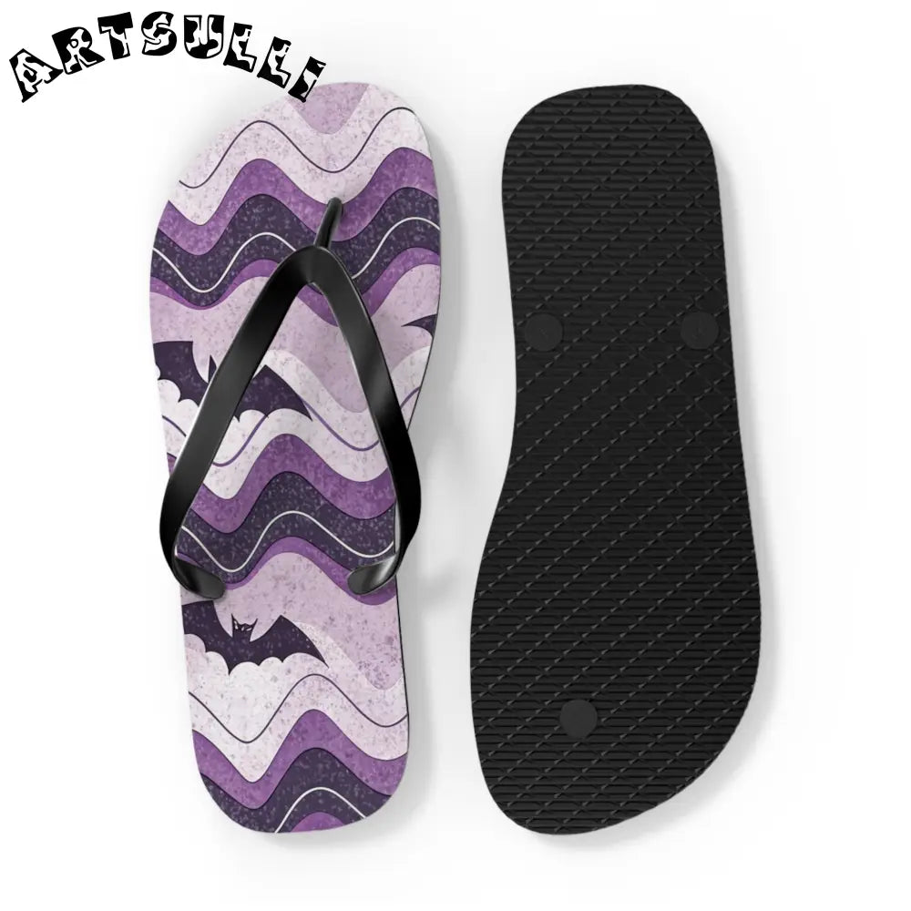 JAKKOUTTHEBXX Bat Wave Flip Flops JAKKOUTTHEBXX Artsulli - Art