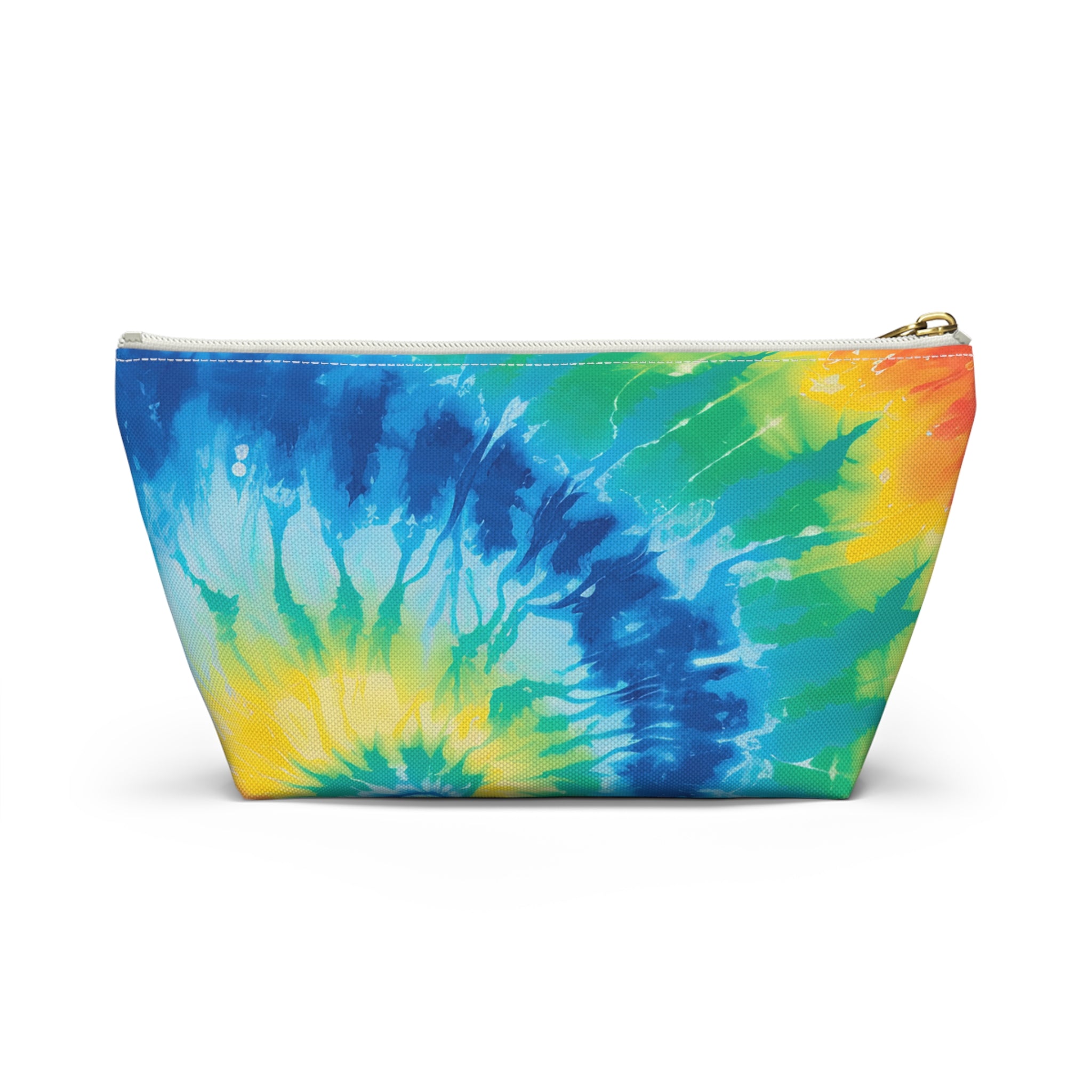 Tie Dye Accessory Pouch w T-bottom, Artsulli - Art is Long, Life is Short, Bags, , , , , , , 