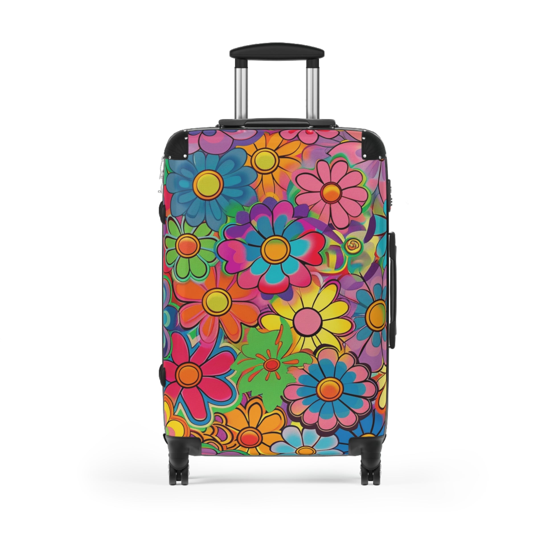 Chromatic Daisy Dream Suitcase, Artsulli - Art is Long, Life is Short, Bags, Size, Medium, Color, Black, , , 11463414157323171893