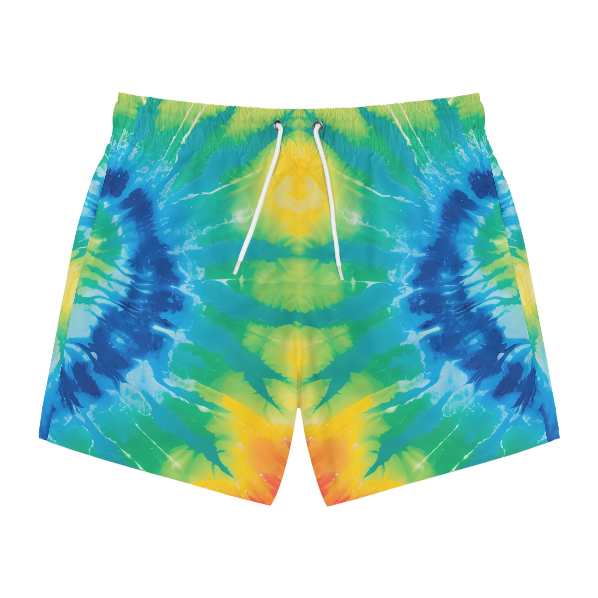 Tie Dye II Swim Trunks (AOP), Artsulli - Art is Long, Life is Short, All Over Prints, Size, XS, Color, Seam thread color automatically matched to design, , , 70720764719621785303