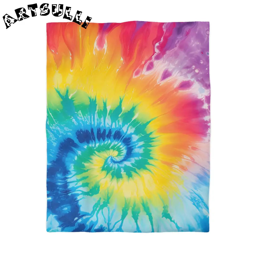 JAKKOUTTHEBXX Tie Dye Spiral Rainbow Duvet Cover 2025