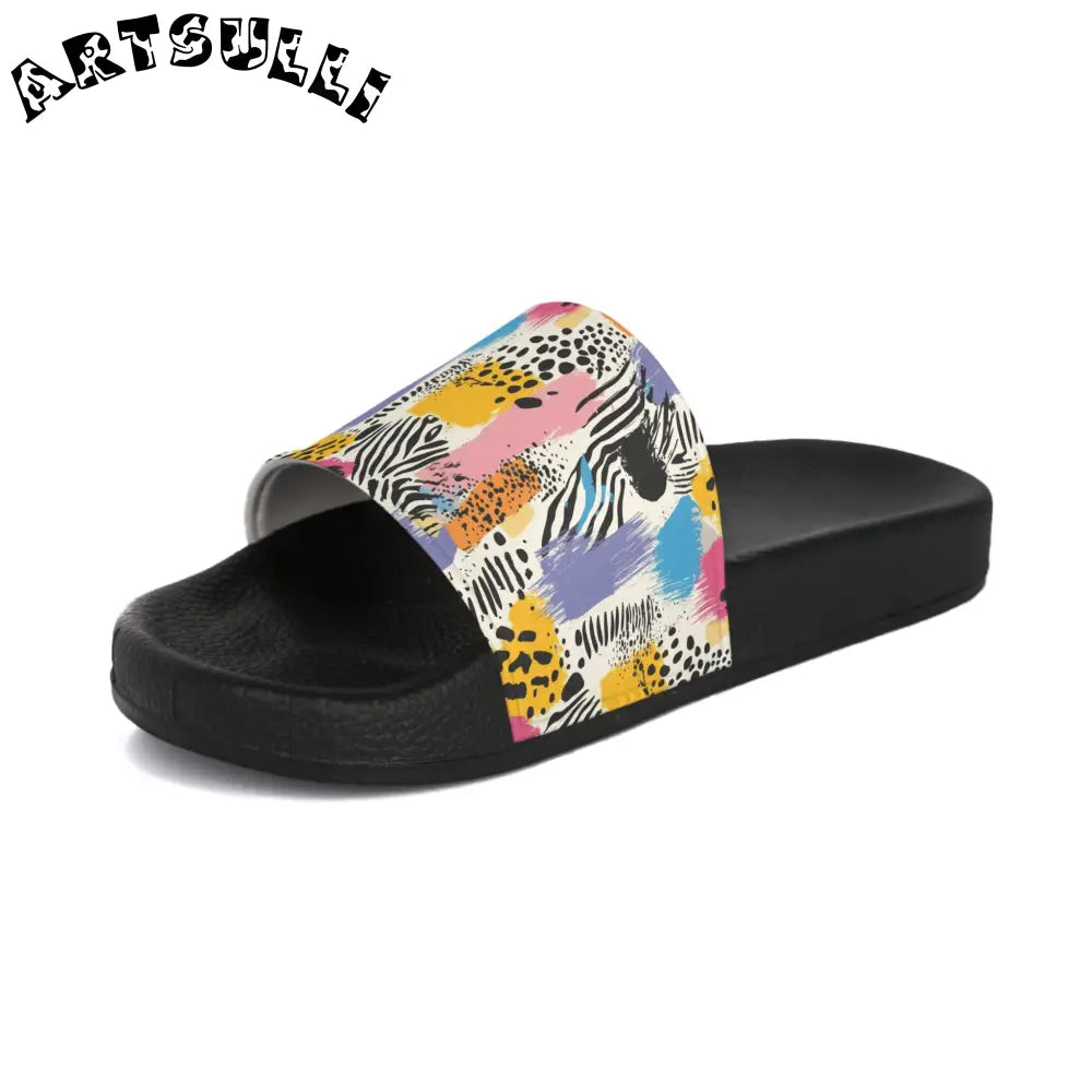 JAKKOUTTHEBXX Rae Zebra Rhapsody II Men’s Slide Sandals