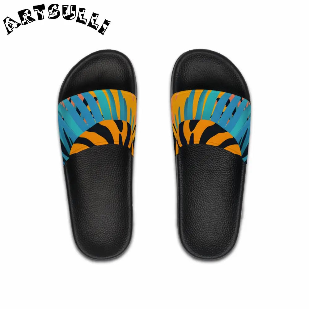 JAKKOUTTHEBXX Custom Touch Leaves x Tiger Slide Sandals 2025
