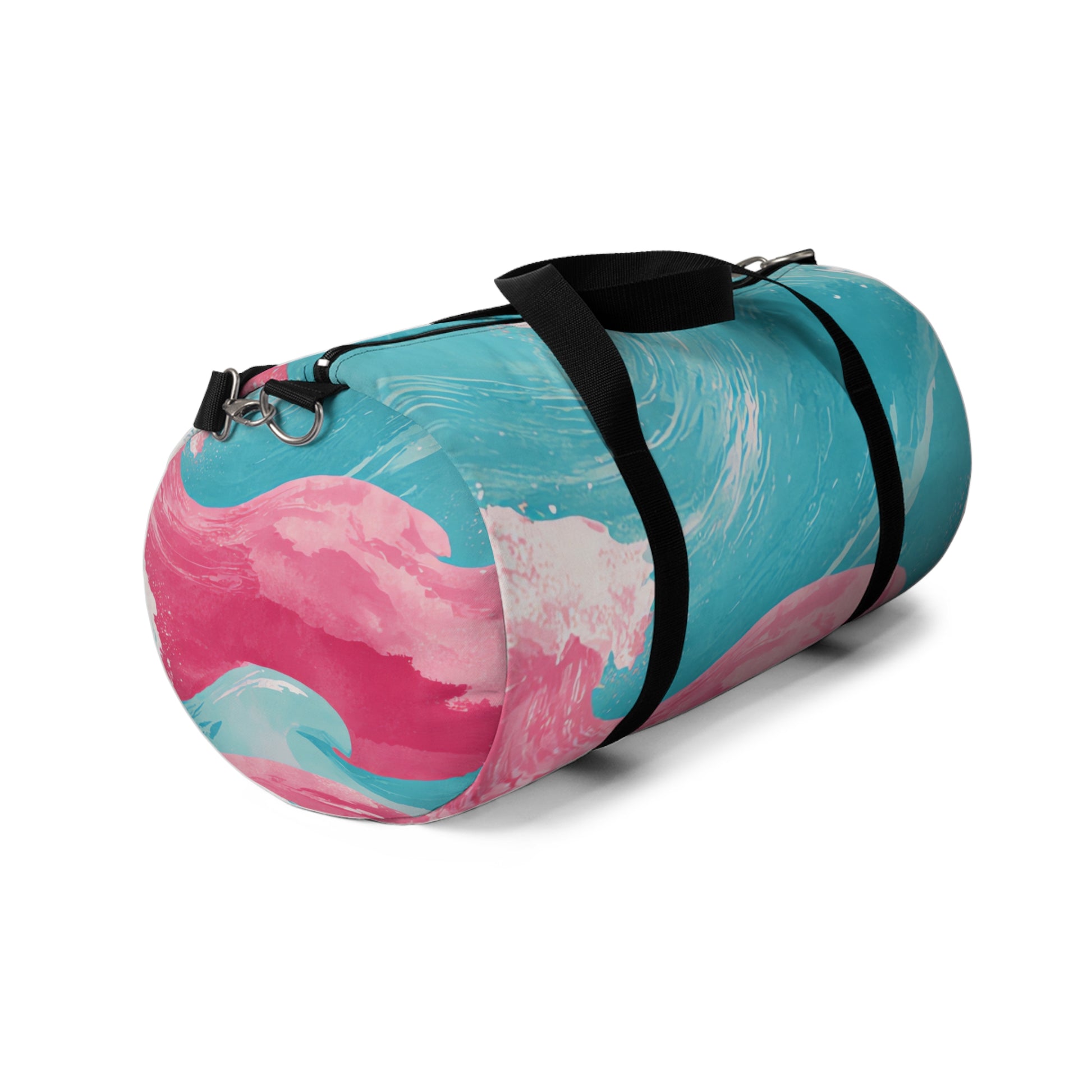 The Great Pastelwave Pink and Blue Duffel Bag, Artsulli - Art is Long, Life is Short, Bags, , , , , , , 