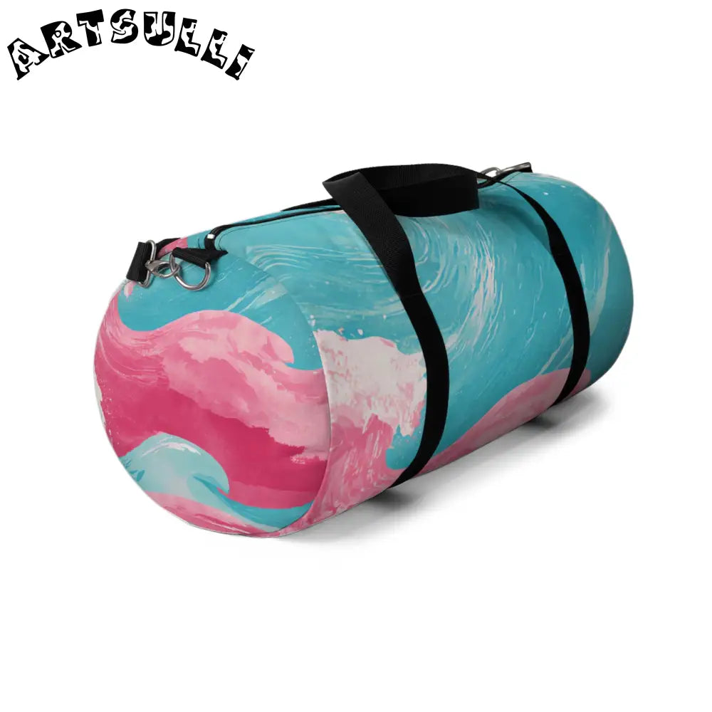 JAKKOUTTHEBXX The Great Pastelwave Pink and Blue Duffel Bag