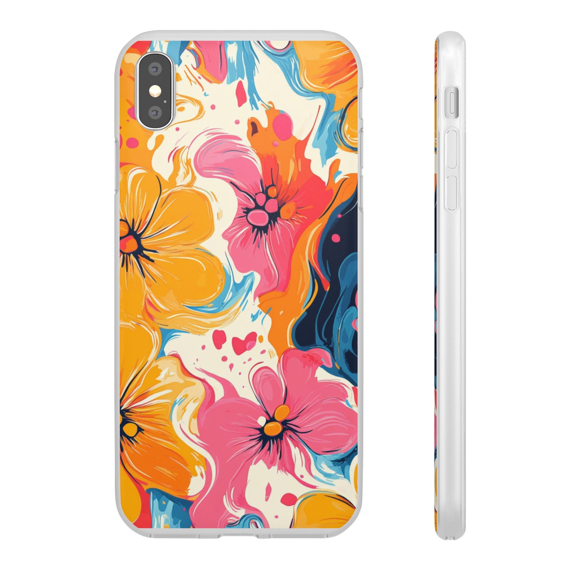 Vibrant Abstract Floral Flexi Case, Artsulli - Art is Long, Life is Short, Phone Case, Size, iPhone XS MAX, , , , , 31463325348271507558