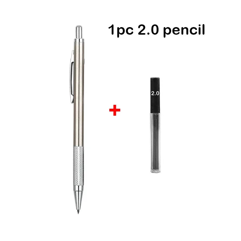Buy The Best By Artsulli - Art is Long Life Short - Mechanical Pencil Set 0.3 0.5 0.7 0.9 1.3 2.0mm Full Metal Drawing Painting Automatic