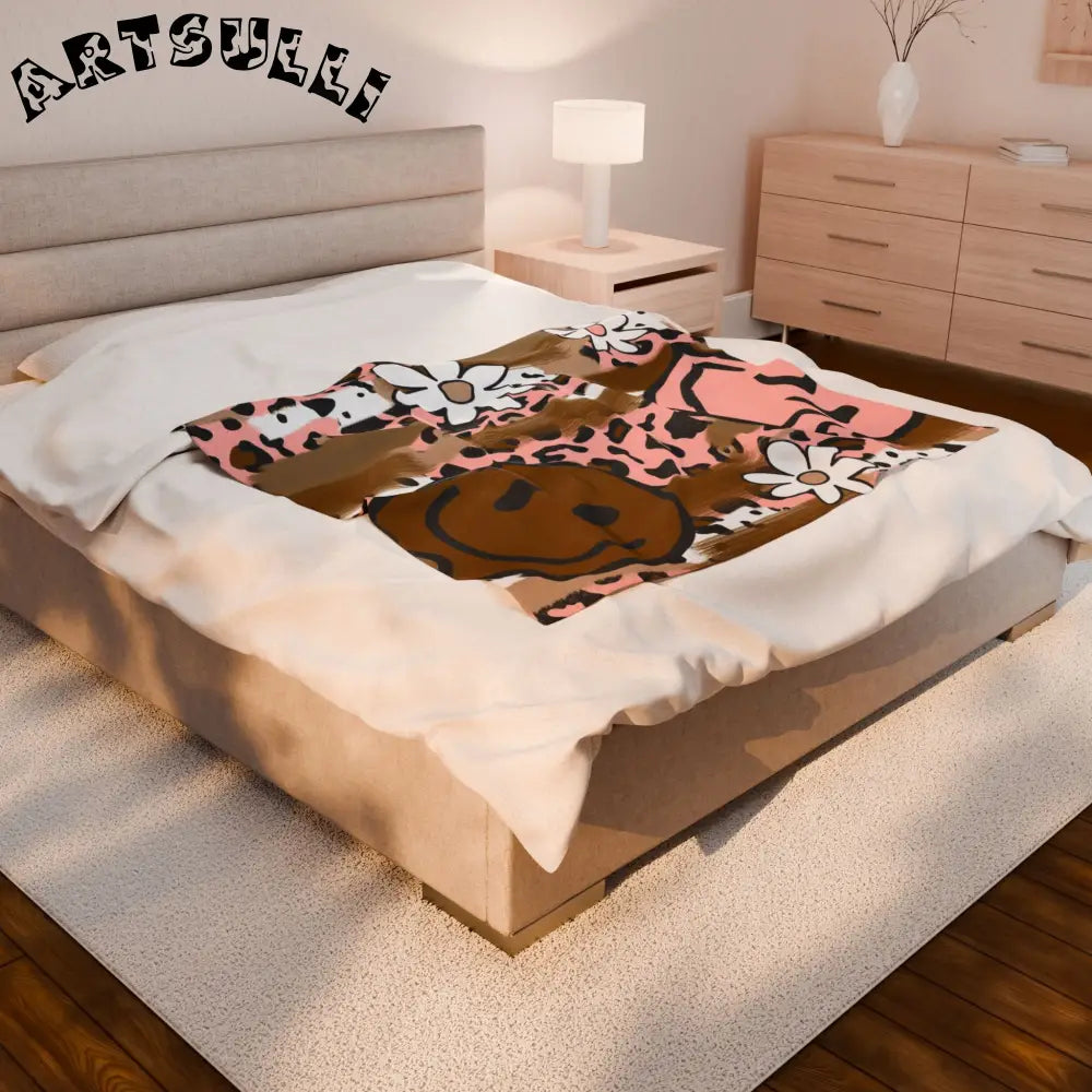 JAKKOUTTHEBXX Sutfin Ghosts Pop Art Velveteen Plush Blanket
