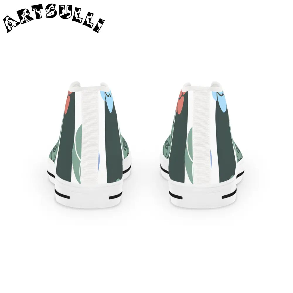 JAKKOUTTHEBXX Stripes x Roses Black and White Men’s High Top