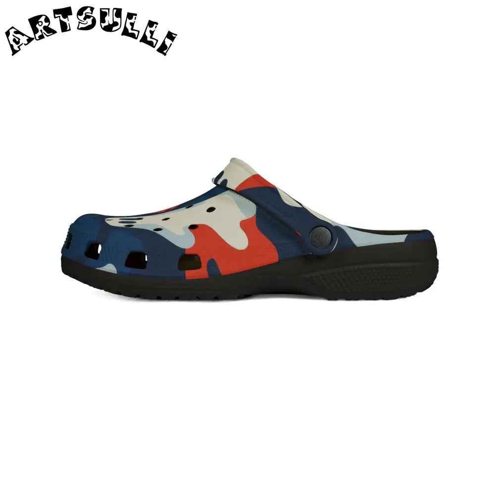 JAKKOUTTHEBXX Camo Ghosts EVA Foam Rubber Shoes (AOP) JAKKOUTTHEBXX