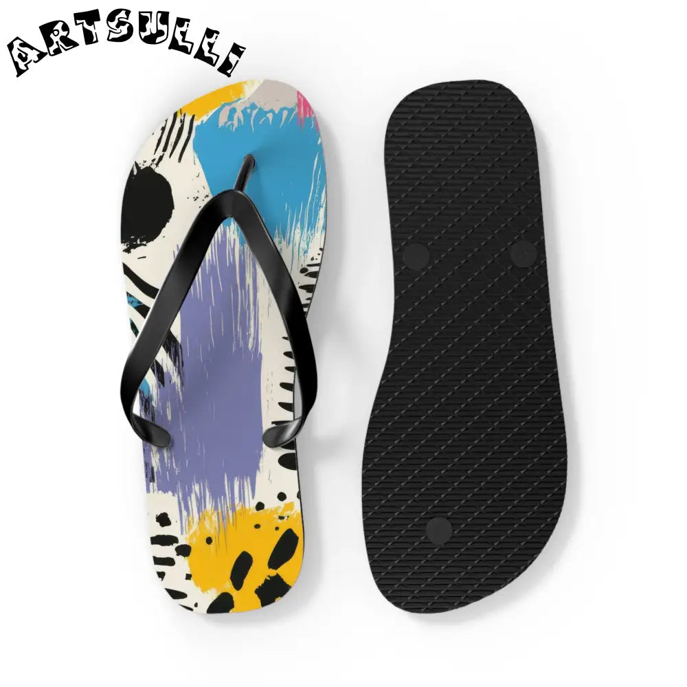 JAKKOUTTHEBXX Rae Zebra Rhapsody II Flip Flops JAKKOUTTHEBXX