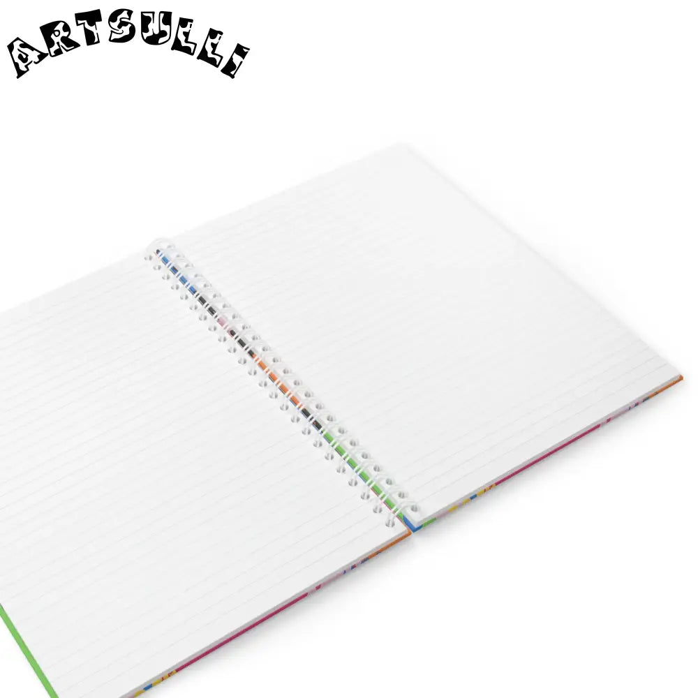 90s Neon Spiral Notebook, Artsulli - Art is Long, Life is Short, Paper products, , , , , , , 