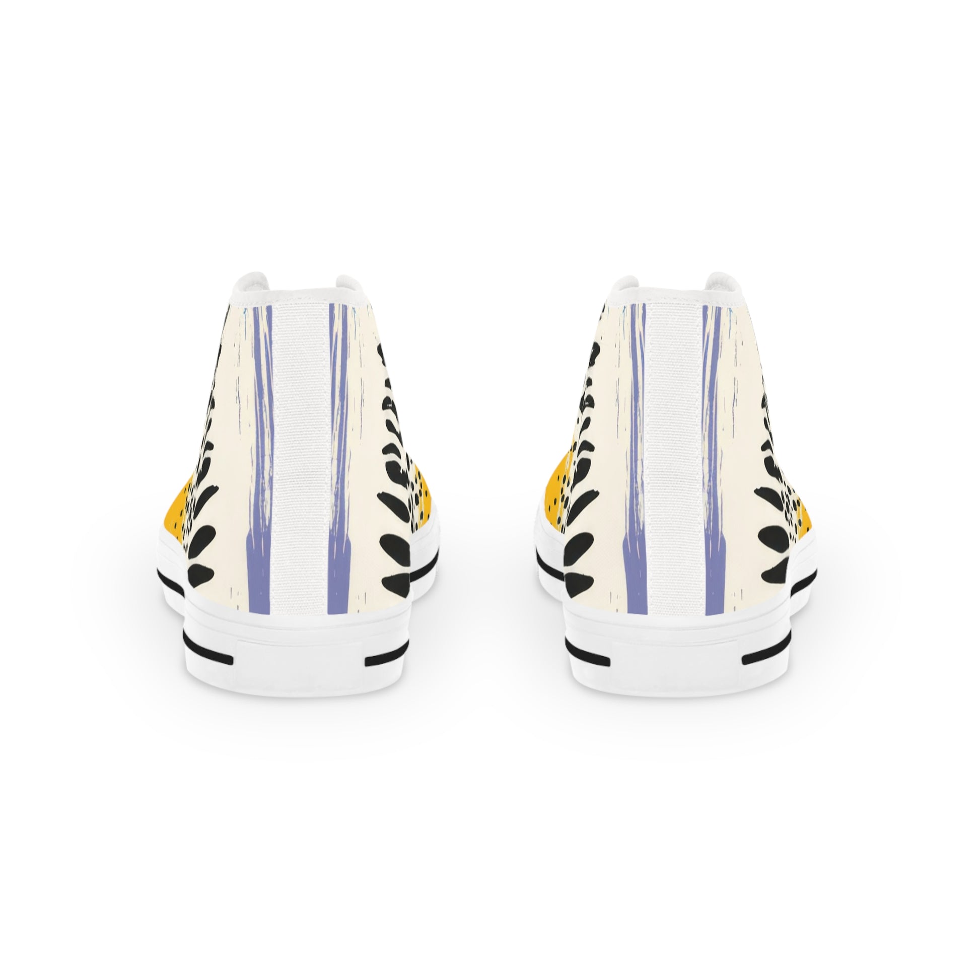Rae Zebra Rhapsody Men's High Top Sneakers, Artsulli - Art is Long, Life is Short, Shoes, , , , , , , 
