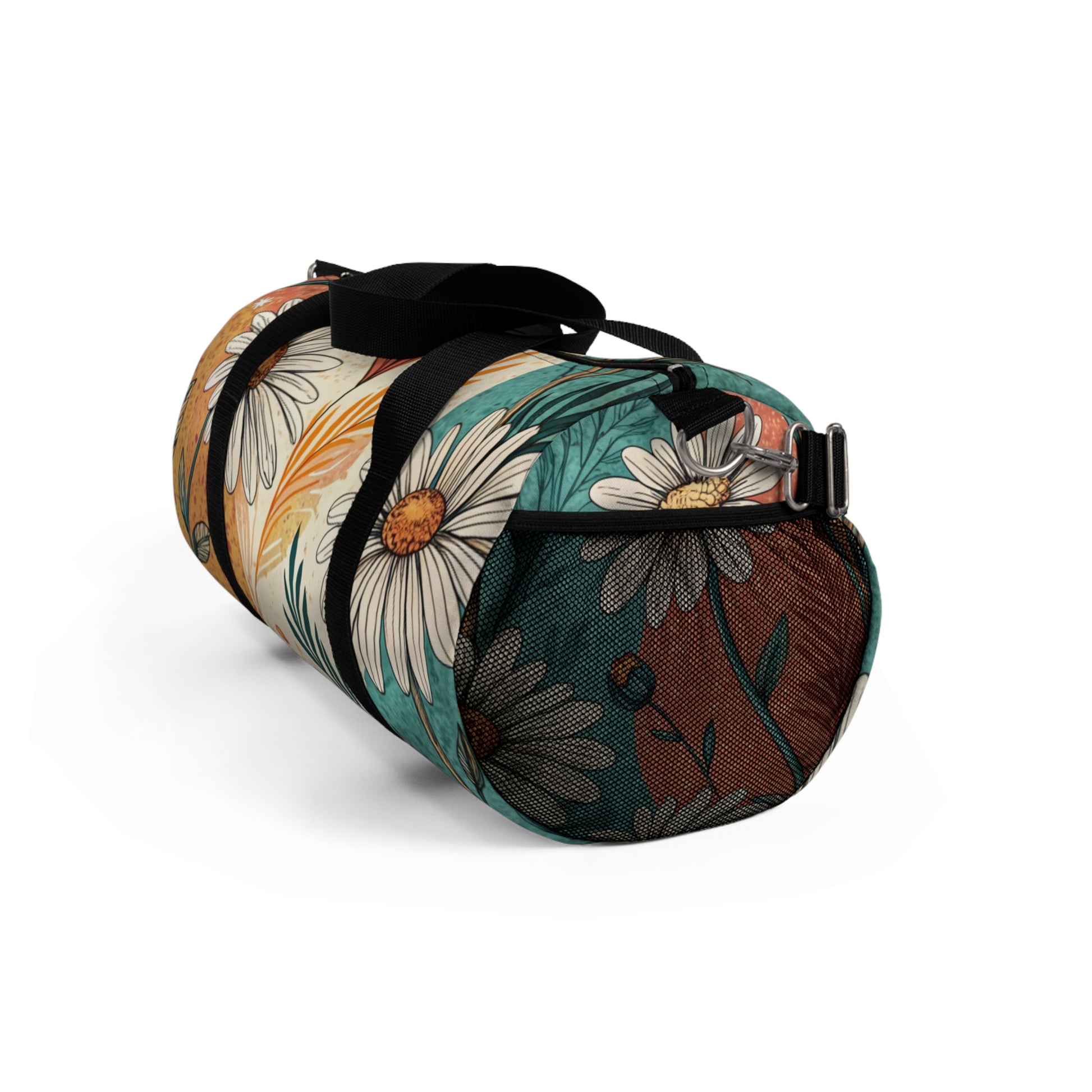 Retro Daisy Dream II Duffel Bag, Artsulli - Art is Long, Life is Short, Bags, , , , , , , 