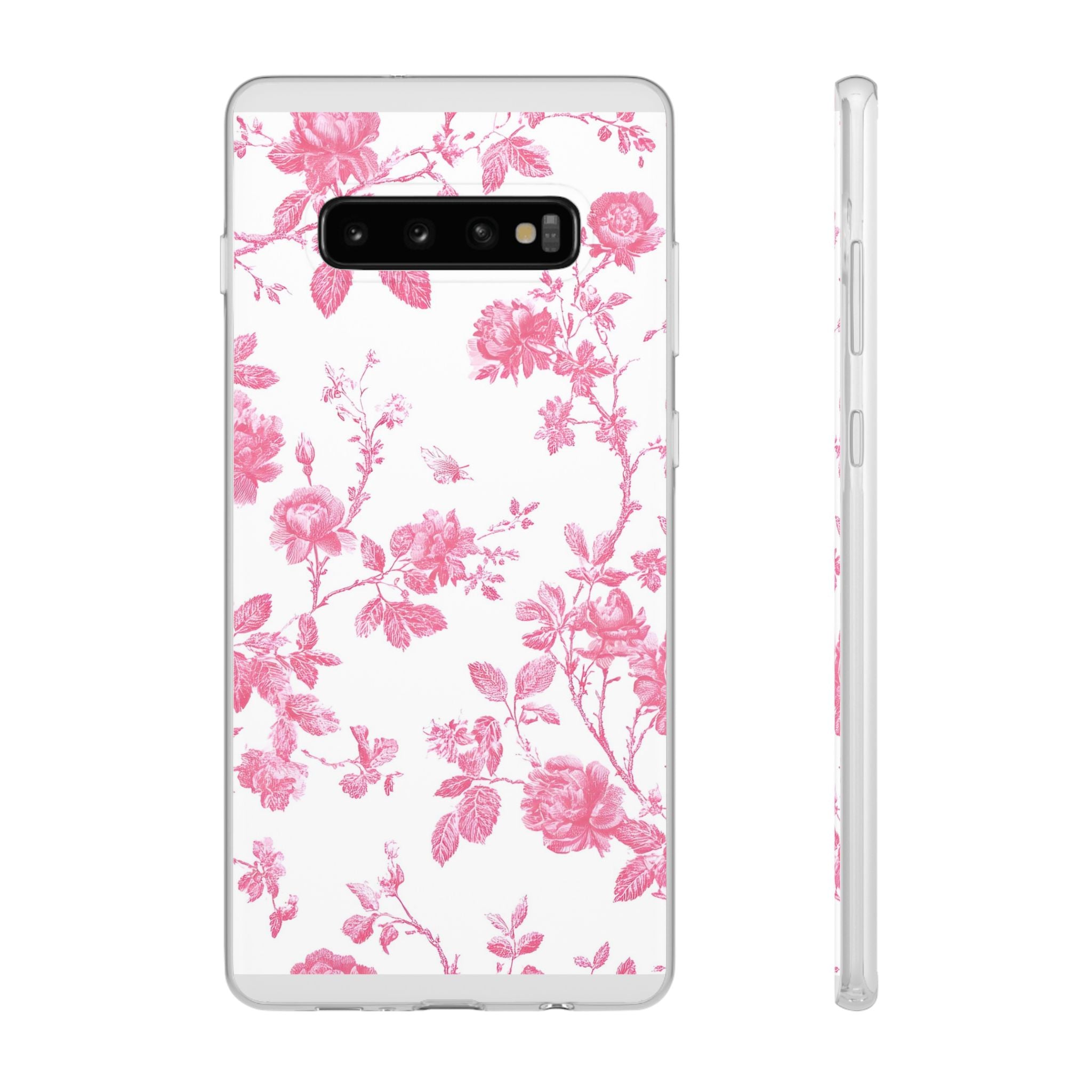 Pink and White Floral iPhone Case