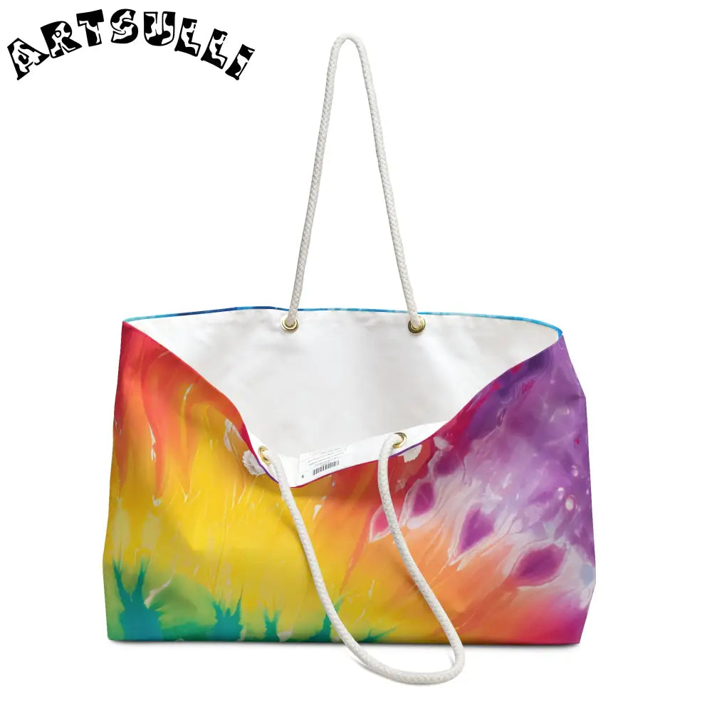 JAKKOUTTHEBXX Tie-Dye Rope Handle Weekender Tote 2025