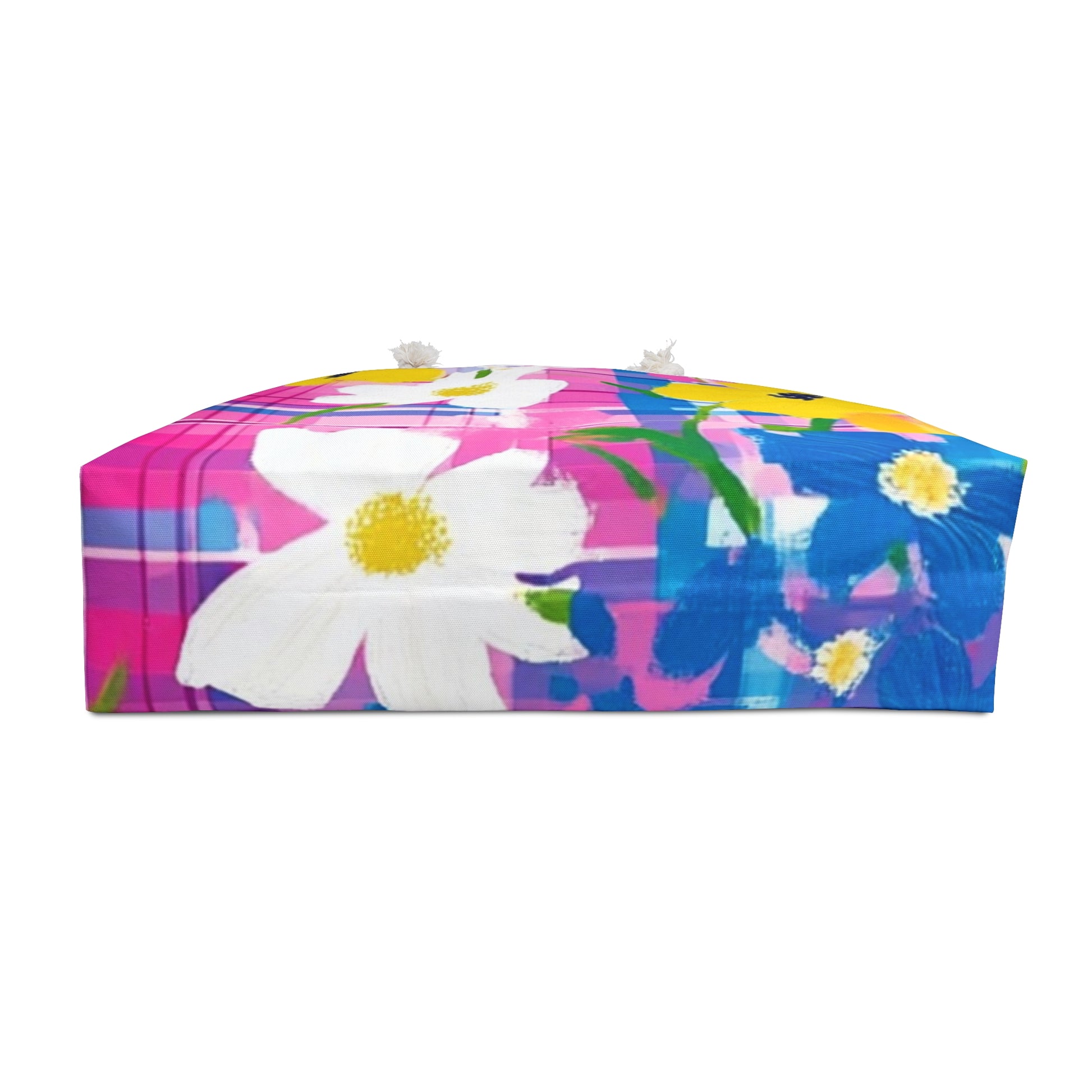 Plaid Garden Pink and Purple Weekender Bag, Artsulli - Art is Long, Life is Short, Bags, , , , , , , 