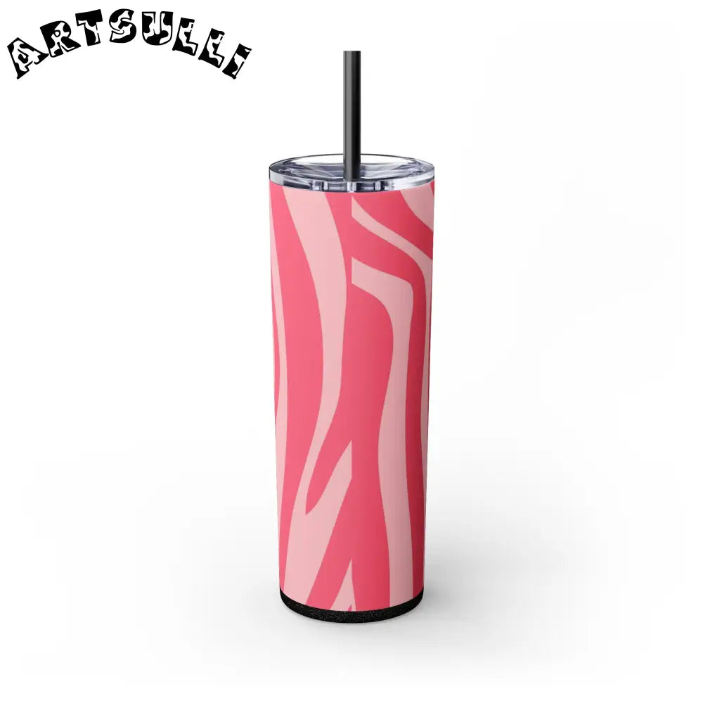 JAKKOUTTHEBXX Pink Zebra Print Maars Skinny Tumbler 2025