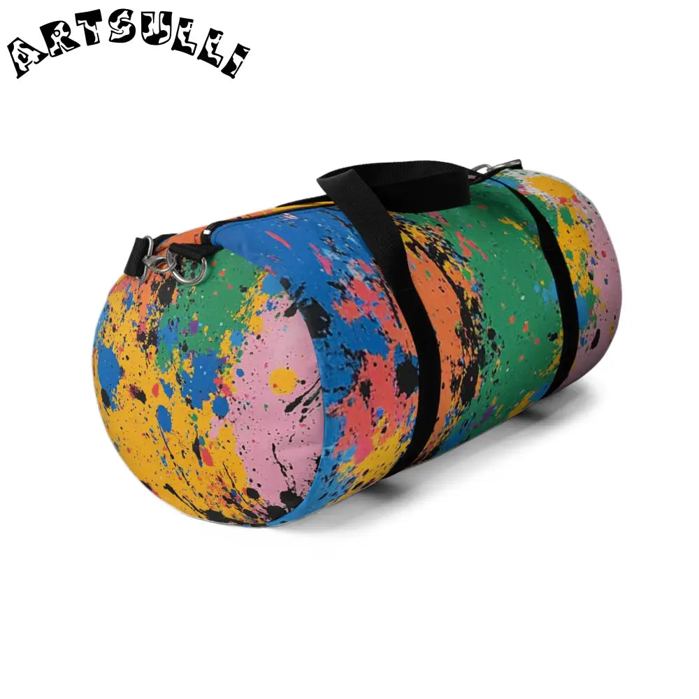JAKKOUTTHEBXX The Colors Of Paint Splatter Duffel Bag JAKKOUTTHEBXX