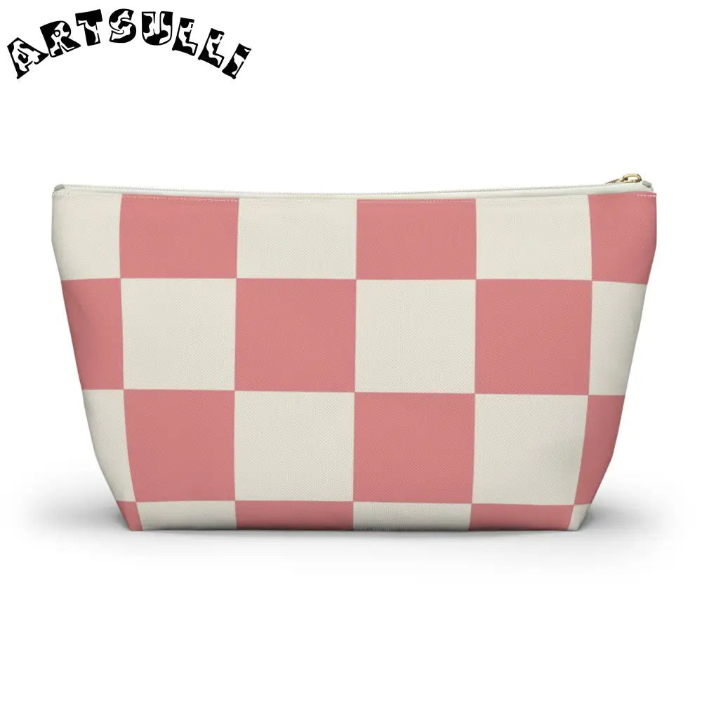 JAKKOUTTHEBXX Retro Checkered Grassland Sprites Accessory Pouch w