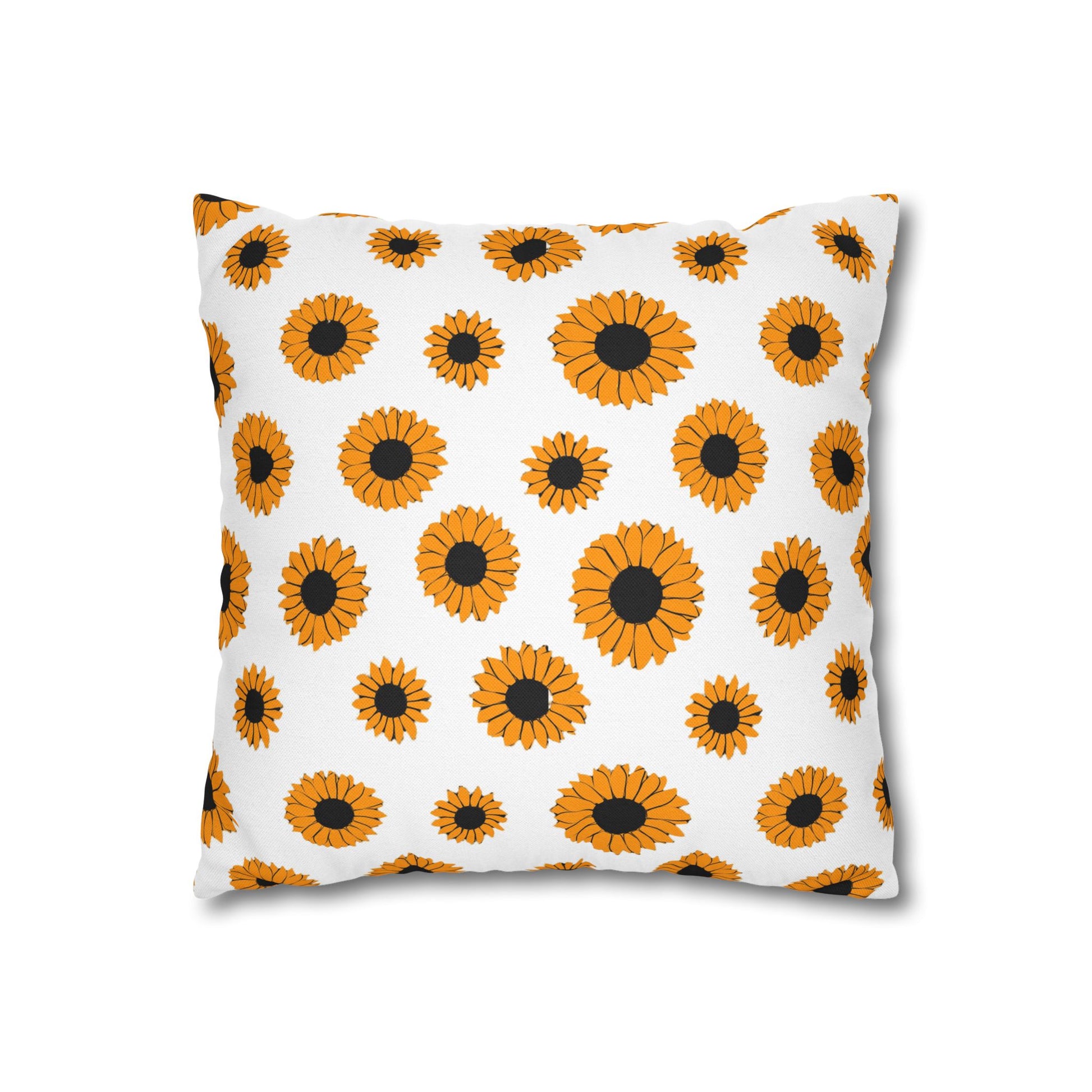 Sunflowers Spun Polyester Square Pillowcase, Artsulli - Art is Long, Life is Short, Home Decor, , , , , , , 
