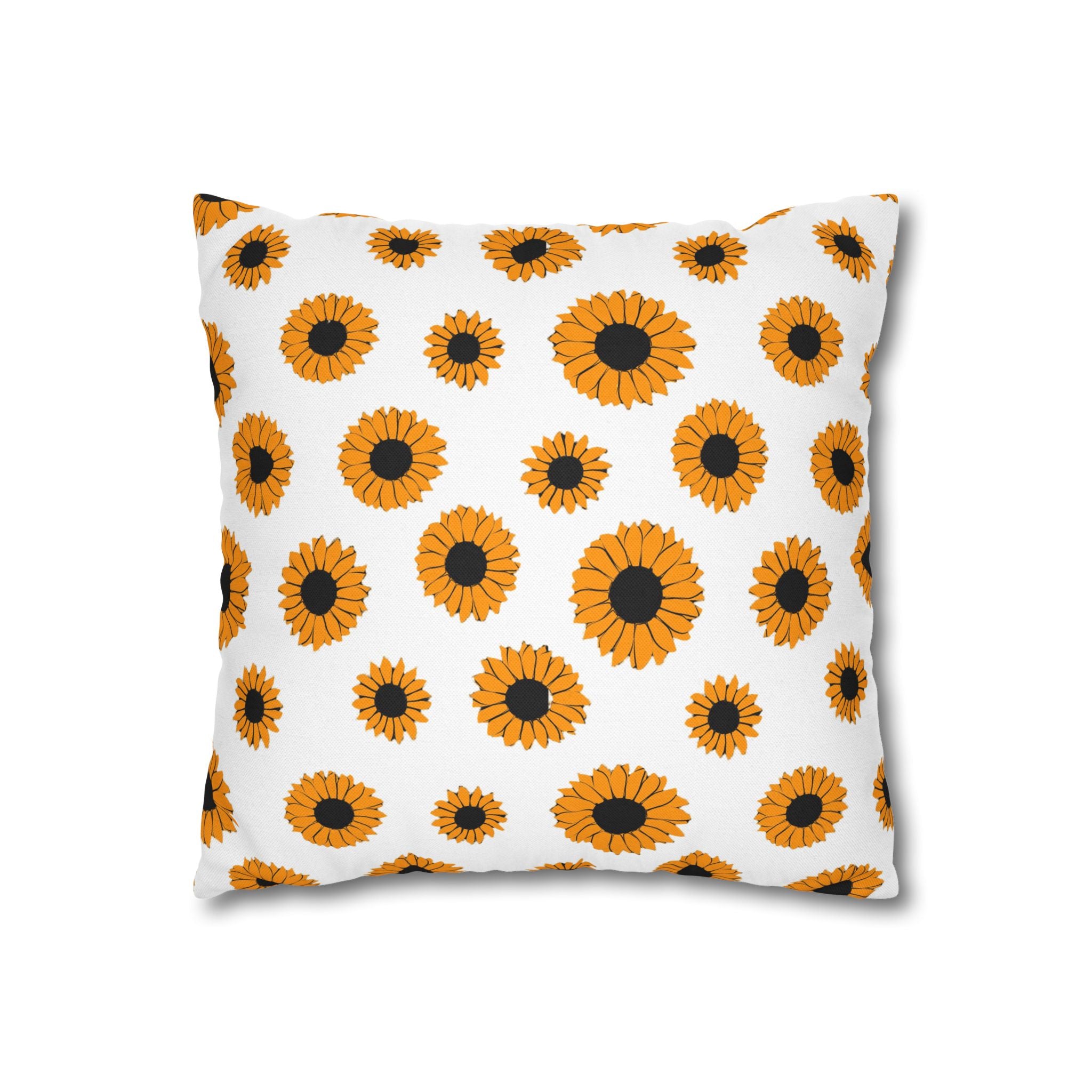 Sunflowers Spun Polyester Square Pillowcase, Artsulli - Art is Long, Life is Short, Home Decor, , , , , , , 