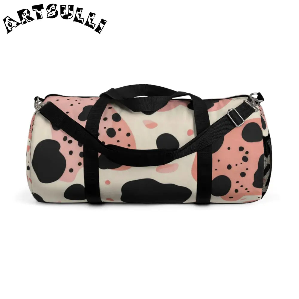 JAKKOUTTHEBXX Pink Cow Print Large Duffel Bag to Express Yourself 2025
