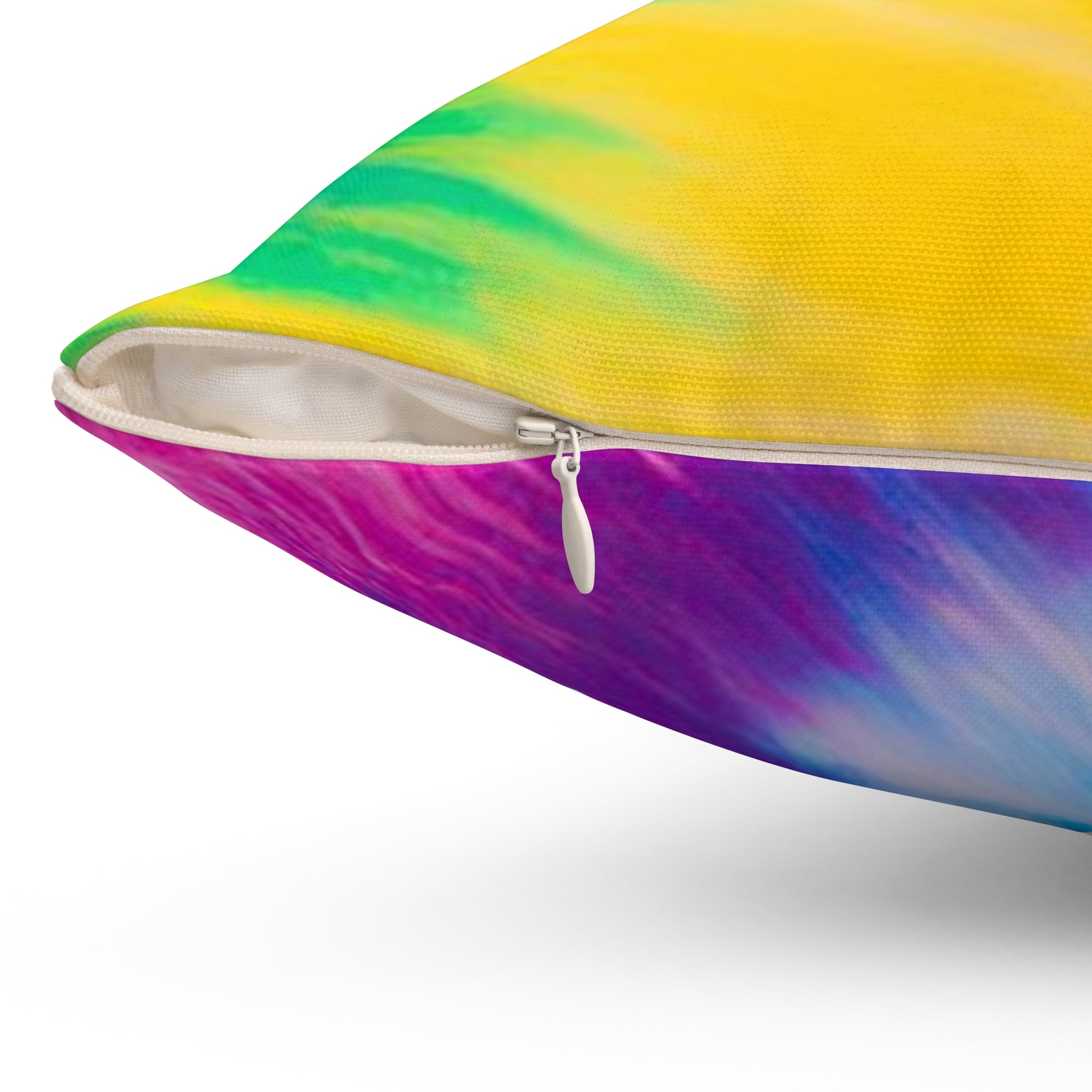 Psychedelic Tie Dye Spun Polyester Square Pillow, Artsulli - Art is Long, Life is Short, Home Decor, , , , , , , 