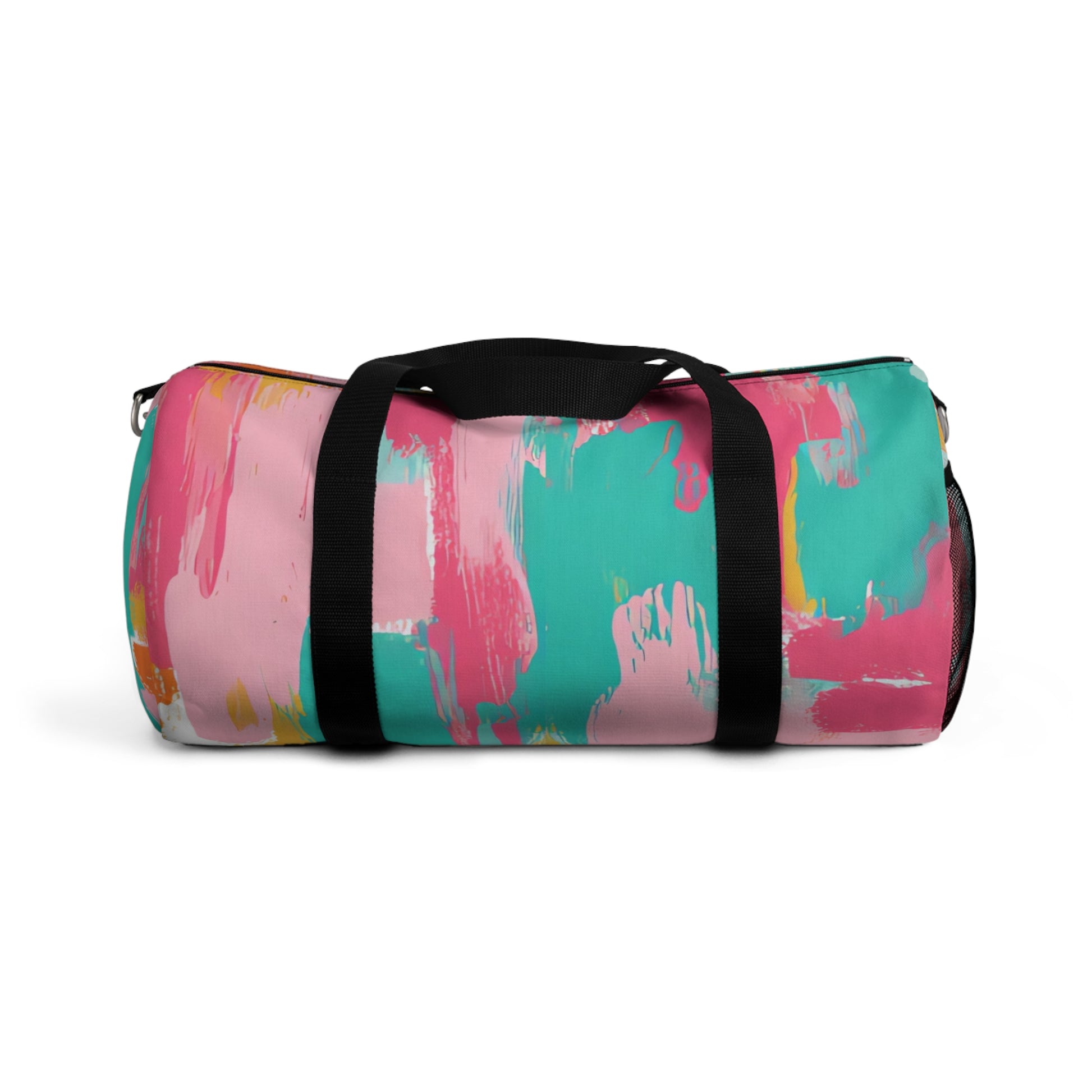 Preppy Pixel Bloom Duffel Bag, Artsulli - Art is Long, Life is Short, Bags, Size, Small, , , , , 28558349063517670373