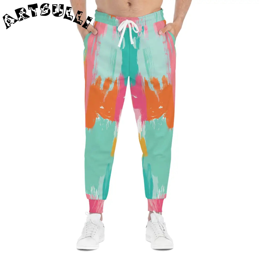 JAKKOUTTHEBXX Preppy Pixel Bloom Athletic Joggers (AOP)