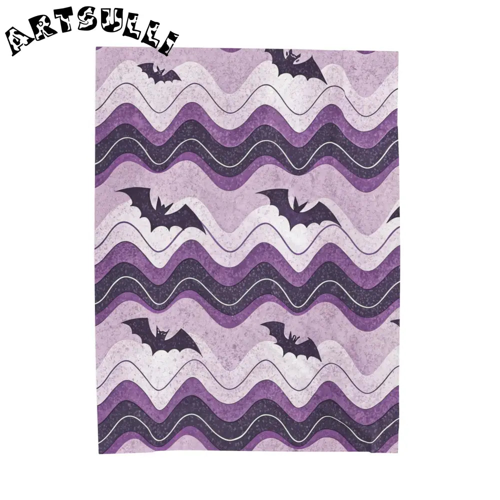 JAKKOUTTHEBXX Bat Wave Velveteen Plush Blanket JAKKOUTTHEBXX