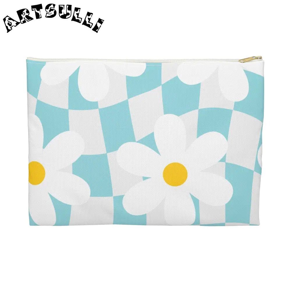 JAKKOUTTHEBXX Trippy Check Garden Accessory Pouch JAKKOUTTHEBXX