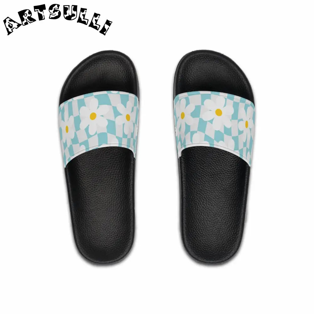 JAKKOUTTHEBXX Trippy Check Garden Men’s Slide Sandals JAKKOUTTHEBXX