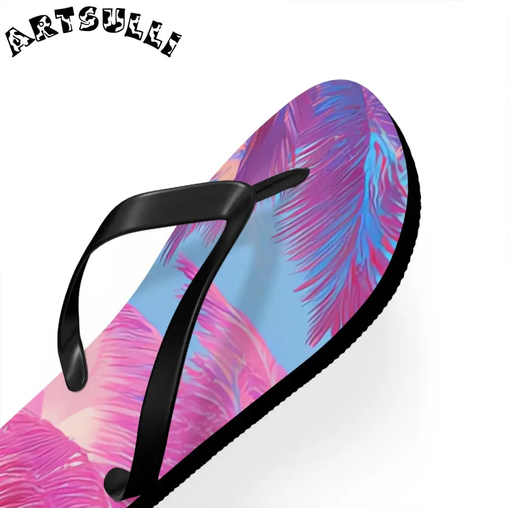 JAKKOUTTHEBXX Ethereal Pastel Palms Flip Flops JAKKOUTTHEBXX